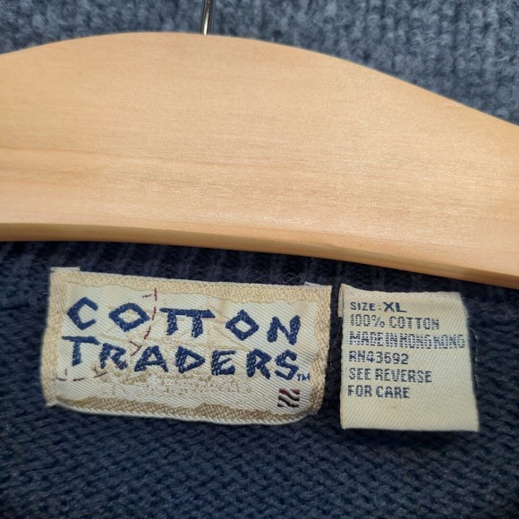 Cotton Traders Men's Pullover Patriotic Sweater Multicolor XL Crew Neck - Picture 10 of 13